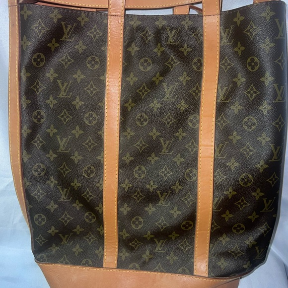 Monogram Tote with Brown and Tan Accents - Picture 2 of 9